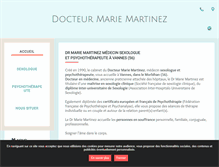 Tablet Screenshot of docteurmartinez.com